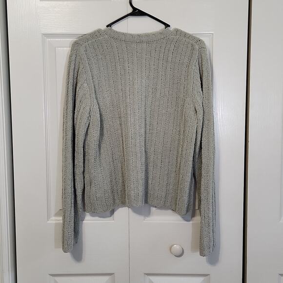 Vintage Pierre Cardin Womens Light Green Soft Long Sleeve V-neck Sweater XL - Picture 2 of 7